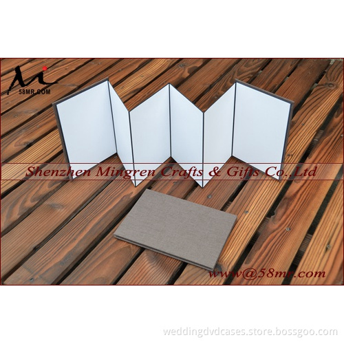 5x7 Leather linen cotton Accordion Photo Book Album